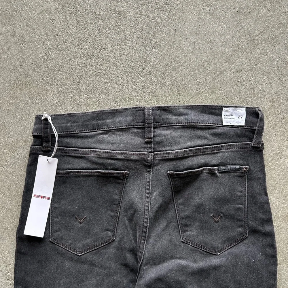 BRAND NEW Hudson Natalie Pants Womens Size 27 Black Super Skinny Ankle Mid‎ Rise